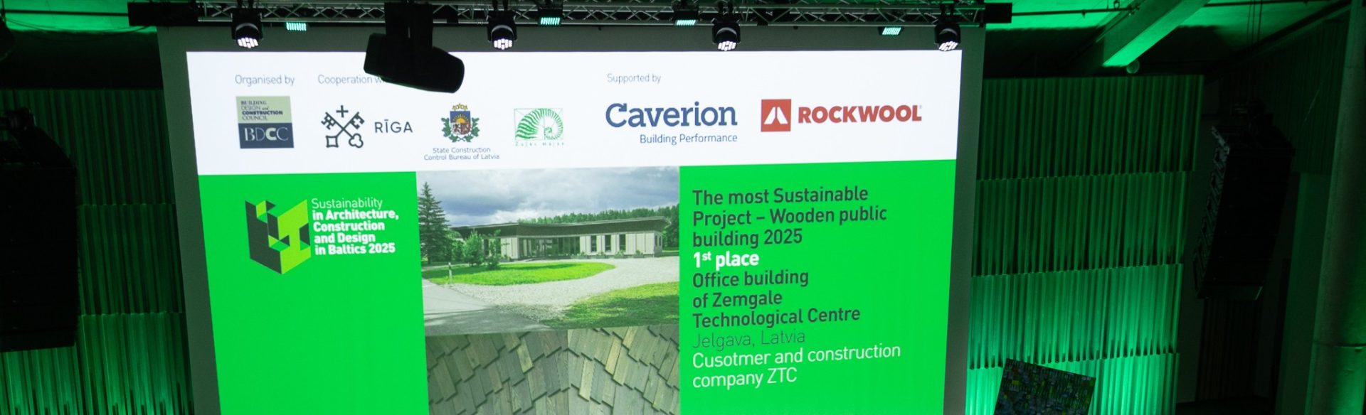 SIA Rīgas BioEnerģija ieguva atzinības rakstu nominācijā – Ilgtspējīgākā ēka – jaunas publiskās būves 2025